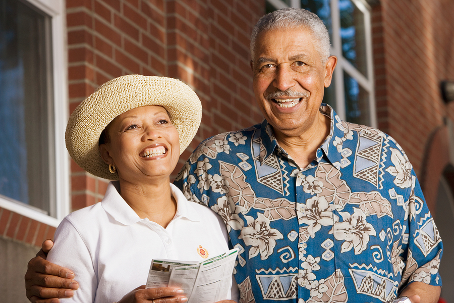 African American older couple
